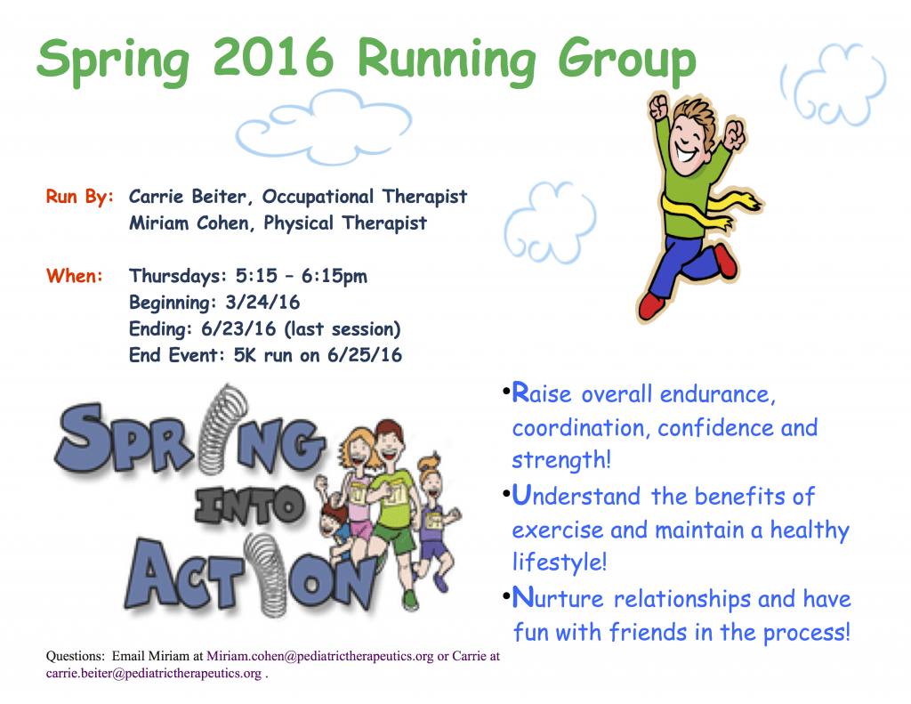running group flyer spring 2016